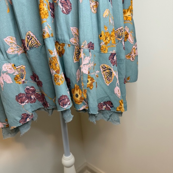 Free People Floral Boho Tunic Top/Dress – Size Small (Like New) - Picture 3 of 7